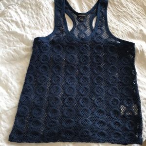 Banana republic crochet style tank top